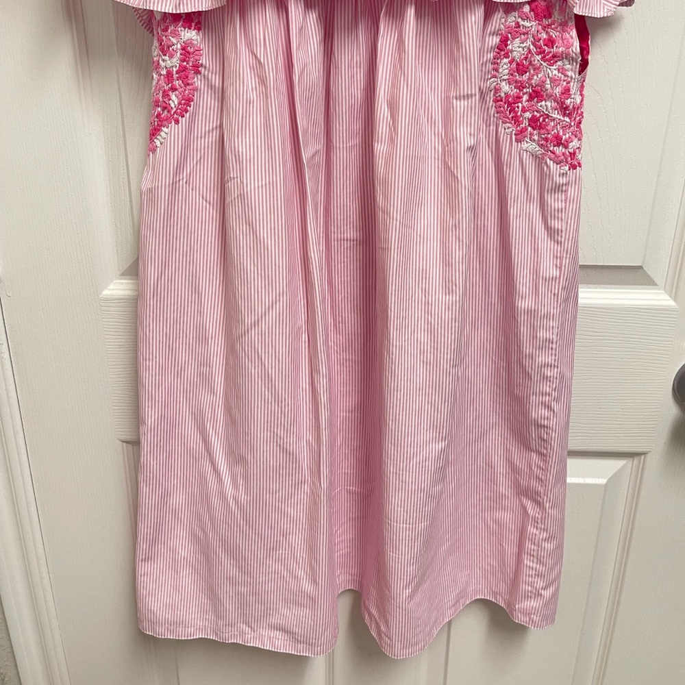 Mi Golondrina Pink Embroidered Dress - Picture 12 of 14